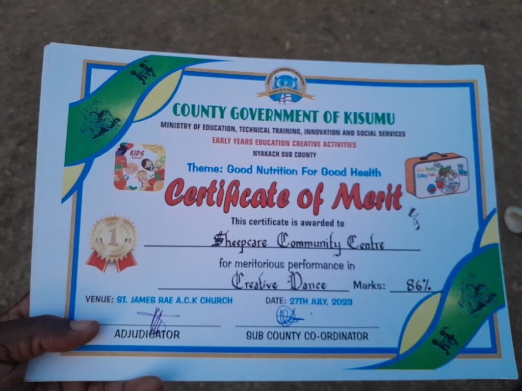 Certifcate of achievement for a hardworking