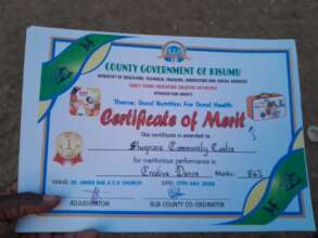 Certifcate of achievement for a hardworking