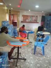 Milele purified water staff at work