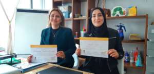 Haifa and Atefe take over our Child-Friendly Space