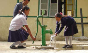 Clean drinking water for school girls