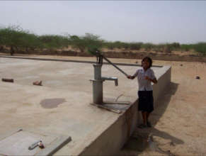 Handpump Draws Clean Drinking Water
