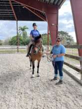 Juliette and Missy training Zander!