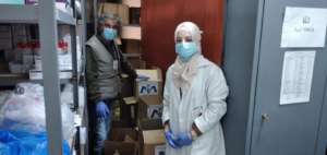 Delivering medical supplies to health center