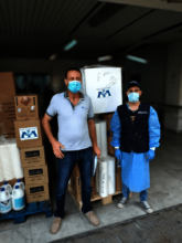 Delivering supplies and PPE to impacted areas