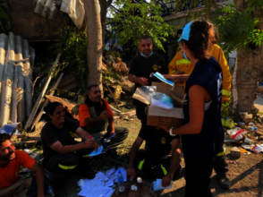 Distributing PPE to help prevent spread of COVID19