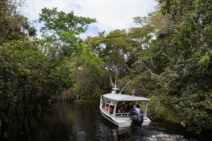 Boats are the only mode of transport to Tumbira