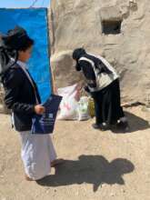 SYS TEAM DISTRIBUTING THE FOOD BASKETS TO DOORS