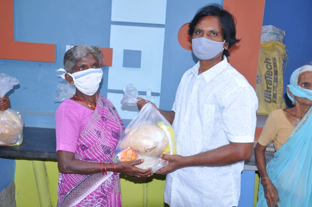 Provide Food Groceries to poor Grandparents India