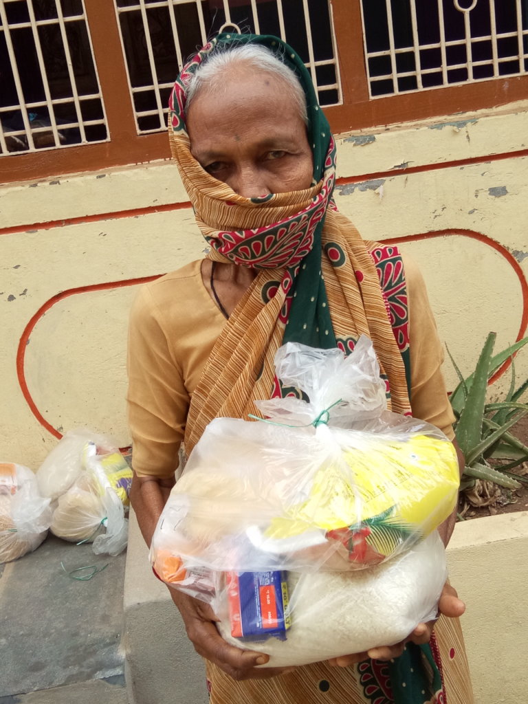 Provide Food Groceries to poor Grandparents India
