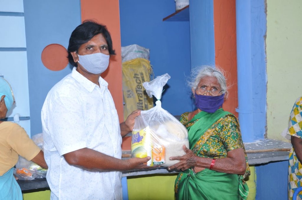Provide Food Groceries to poor Grandparents India