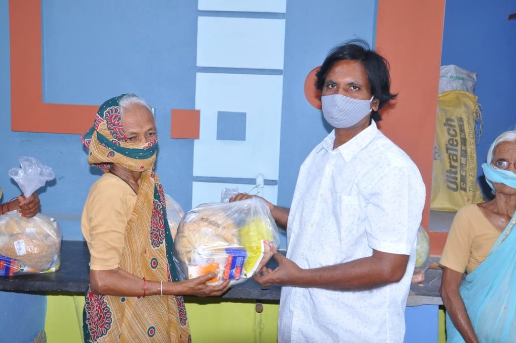 Provide Food Groceries to poor Grandparents India