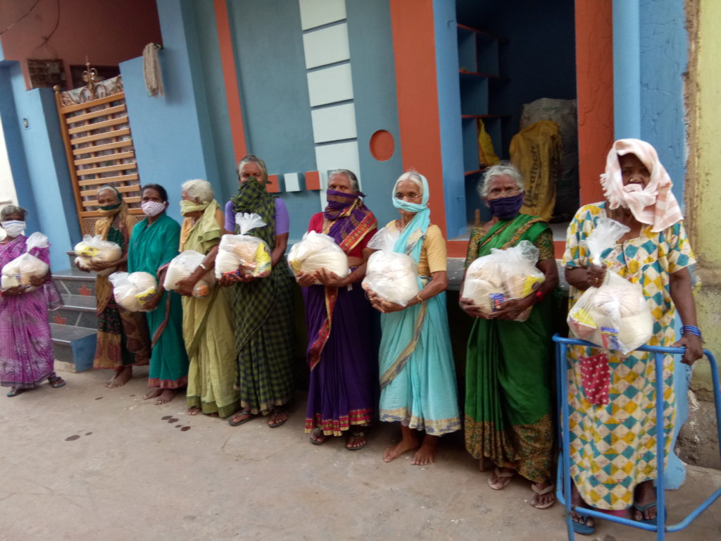 Provide Food Groceries to poor Grandparents India