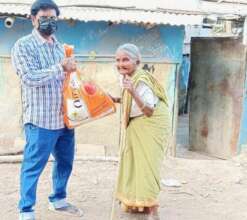 Provide Food Groceries to poor Grandparents India