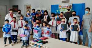 Donation of school supplies for students