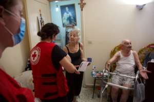 Volunteers providing financial assistance