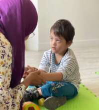 A Child during Behavior Therapy Session