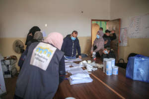 Our NGO partners organizing distribution