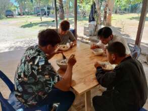 Preparing food