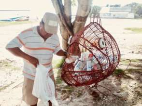 Fish sculpture as educational tool for recycling