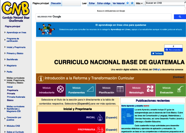 cnbGuatemala is online resources for teachers