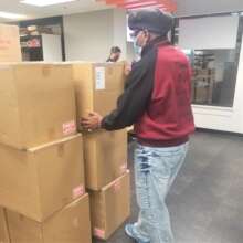 Leon packing up more filters to send