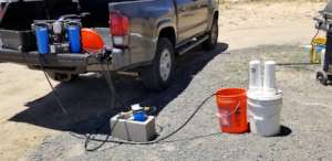 Portable Solar Unit with Arsenic filter attachment