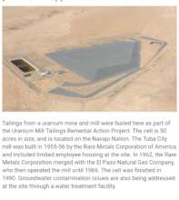 Uranium tailing dump site "Rare Metals".