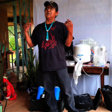 Ernest reporting on his efforts to deliver filters