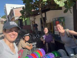 Dr. Palacios (left), Rachelan, Taryn, and Michelle