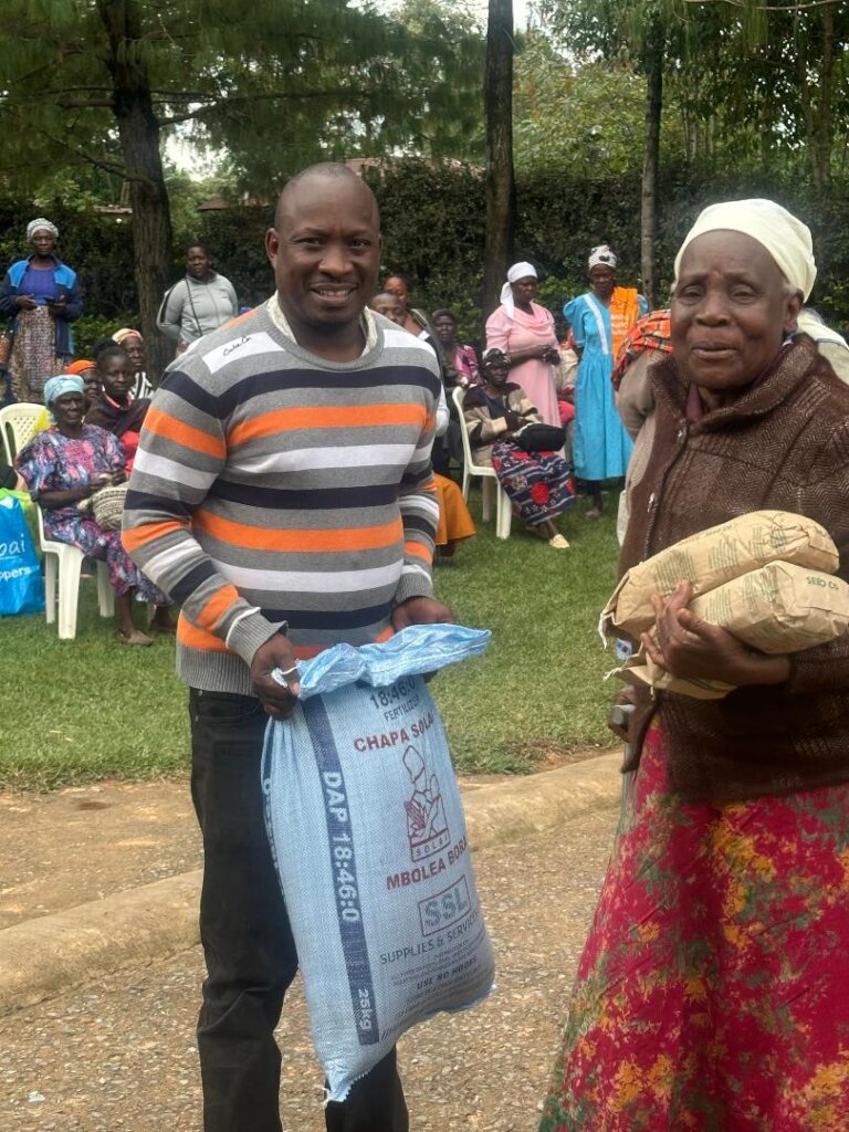 Receiving the fertilizer