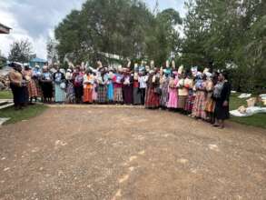 Widows receiving their seeds