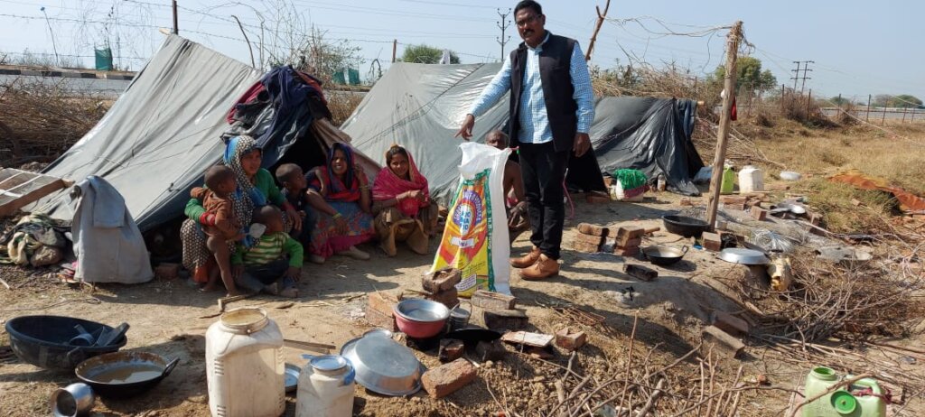 Provide Food Rations to Starving Indian Families