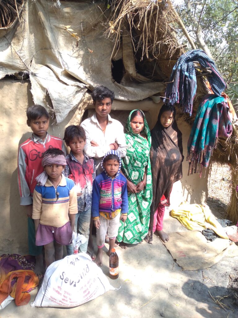 Provide Food Rations to Starving Indian Families