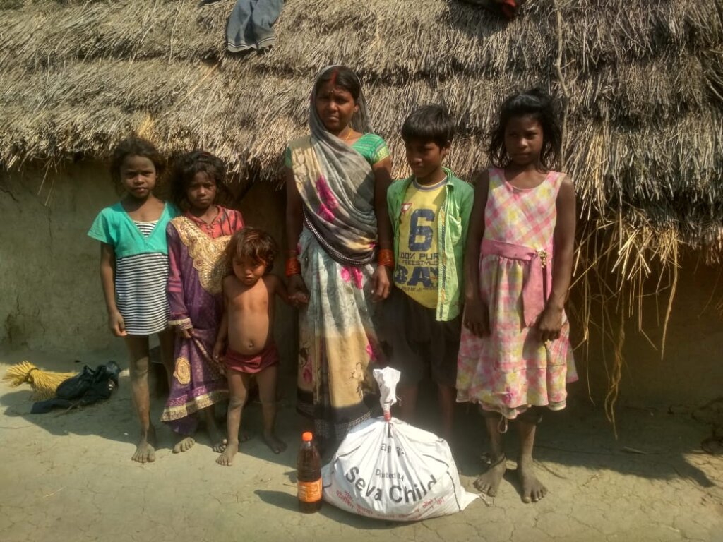 Provide Food Rations to Starving Indian Families