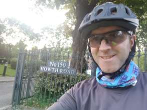 Martin at finish line