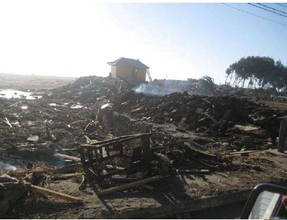 What is left of the coastal towns of Pesca, Ilocaa