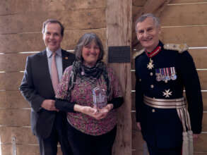 Lord Lieutenant of Hampshire unveils the plaque