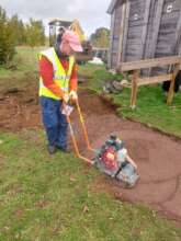 Learning to use the 'whacker' plate!