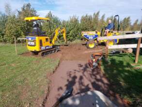 Excavation of the seating area nears completion