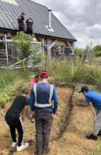 Bronze Age ditch below - New solar array above