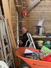 Pete begins work transforming the veranda