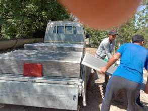 asbestos sheets transportation to the project site