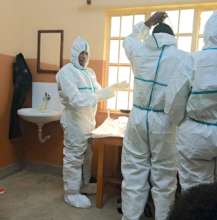 ECPs donning PPE