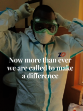 ECP, Deus, donning PPE for Covid patient treatment