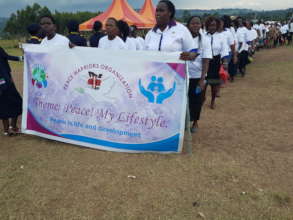 Peace walk to preach peace in the communities.