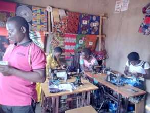 Francis and some of the learners in his workshop