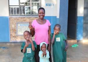 Susan (alias), with her children
