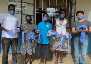 Masks made by them are helping Ugandan people