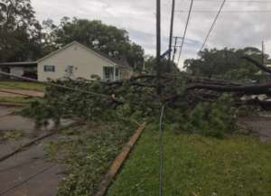powerlines down